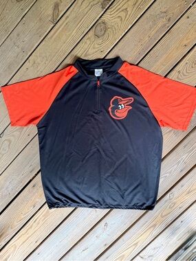 Associated Premium Baltimore Orioles MLB 1/4 Zip Pullover BP Shirt Men's XL